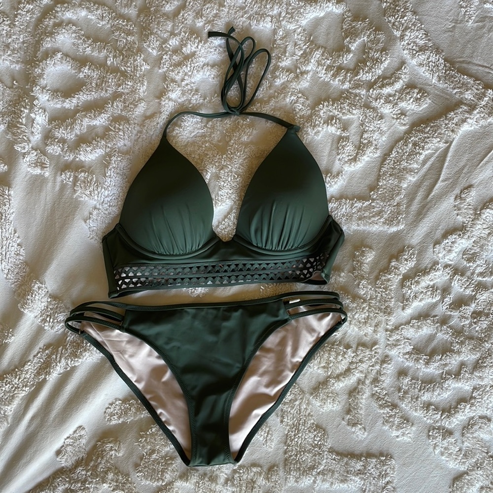 SHADE & SHORE Hunter Green Bikini